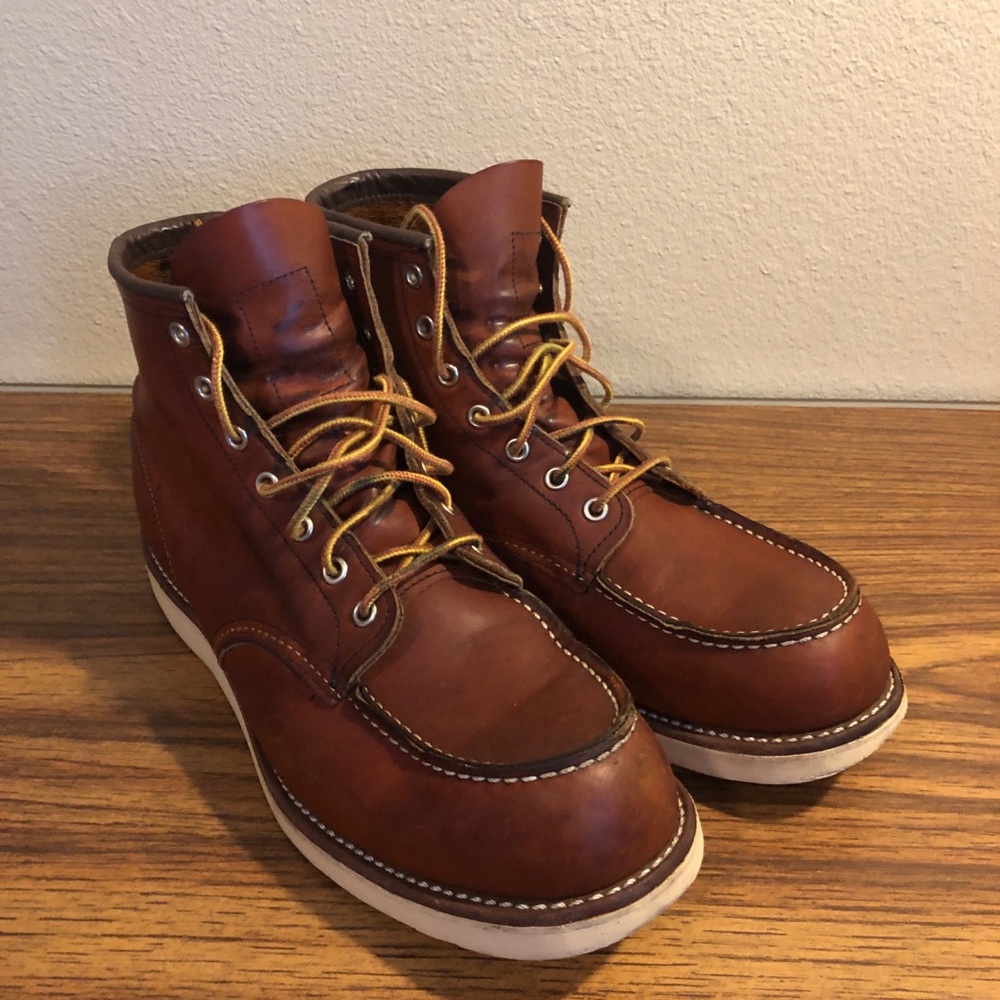 Red Wing Heritage Moc Toe 6” Leather Boots 875